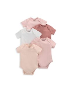 Mamas&Papas Βρεφικό Σετ Εσώρουχα 5 τεμαχίων Ρόζ 0-3 Μηνών