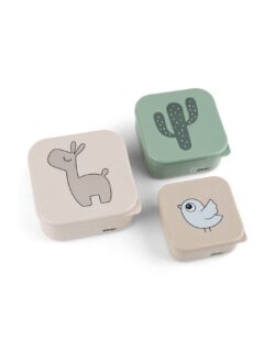 Done by Deer Παιδικό Mπωλ Με Καπάκι Σετ 3 τμχ Lalee Sand mix