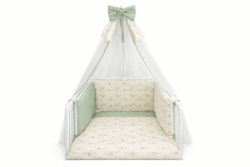 Baby Star Σετ Κρεβατιού Εμπριμέ 3τμχ Hugs Μπέζ