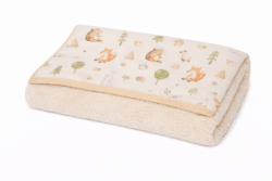Minky ΝEW Κουβέρτα Λίκνου Διπλής Όψης 75x95 Des.428 Oliver Baby