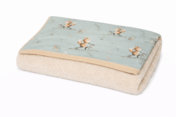 Minky ΝEW Κουβέρτα Λίκνου Διπλής Όψης 75x95 Des.429 Oliver Baby