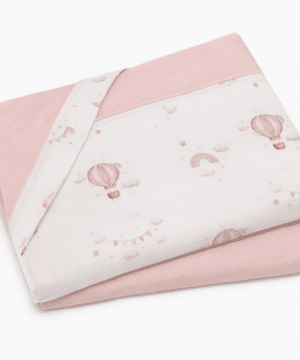 Baby Oliver Σεντόνια Λίκνου Σετ 2τ -75×110-100% Βαμβάκι Des.422