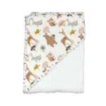 Baby Star Mπουρνούζι Tρίγωνο Forest Friends Λευκό