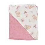 Baby Star Mπουρνούζι Tρίγωνο Elephant Ρόζ