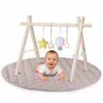 Lionelo Anis Set Ξύλινο Γυμναστήριο με Χαλάκι & Παιχνίδια