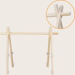 Lionelo Anis Set Ξύλινο Γυμναστήριο με Χαλάκι & Παιχνίδια - Image 4