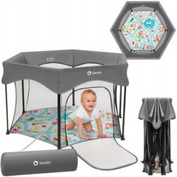 Lionelo Roel Πάρκο 135X135 Gray Multicolour