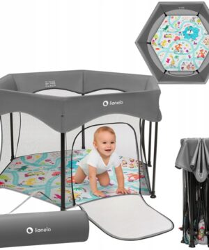 Lionelo Roel Πάρκο 135X135 Gray Multicolour