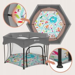 Lionelo Roel Πάρκο 135X135 Gray Multicolour - Image 10