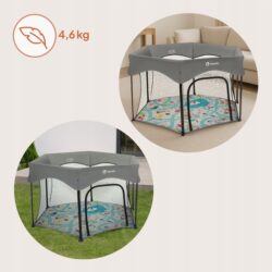 Lionelo Roel Πάρκο 135X135 Gray Multicolour - Image 7