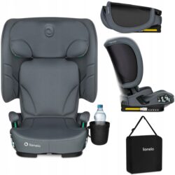 Lionelo Orin i-Size isofix Κάθισμα Αυτοκινήτου 100-150 cm Gray Graphite