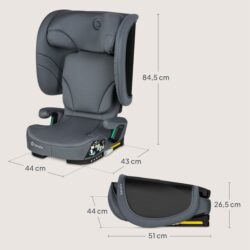 Lionelo Orin i-Size isofix Κάθισμα Αυτοκινήτου 100-150 cm Gray Graphite - Image 11