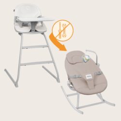 Lionelo Dalia Set Καρεκλάκι φαγητού  Relax 4 σε 1 Gray Stone - Image 5