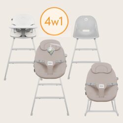 Lionelo Dalia Set Καρεκλάκι φαγητού  Relax 4 σε 1 Gray Stone - Image 6