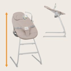 Lionelo Dalia Set Καρεκλάκι φαγητού  Relax 4 σε 1 Gray Stone - Image 7