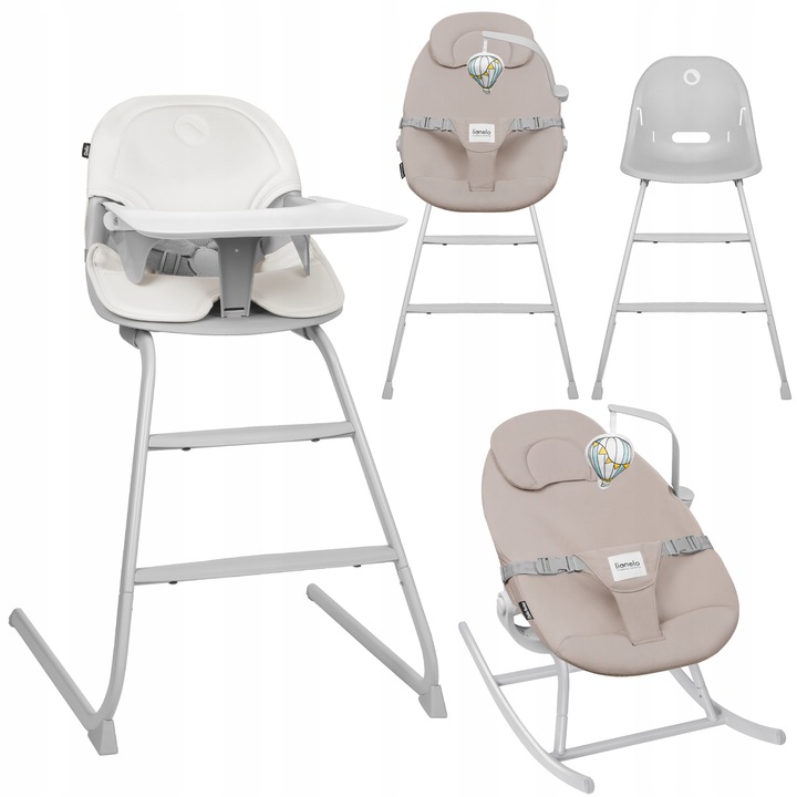 Lionelo-dalia-set-ρηλαξ-καρεκλάκι-φαγητού-2-σε-1 Lionelo Dalia Set Καρεκλάκι φαγητού Relax 4 σε 1 Gray Stone - Image 1