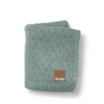 Elodie Βρεφική Κουβέρτα Pointelle Pebble Green