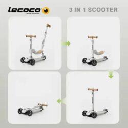 Lecoco 3 in 1 Scooter C-speed LV3-c Ρόζ - Image 2