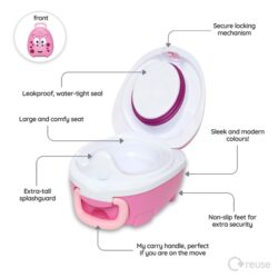 My Carry Potty ΓιοΓιο Pink Dino - Image 3