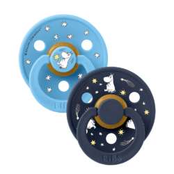 Bibs Πιπίλες Moomin 2Pack- Good Night Breeze & Deep No1