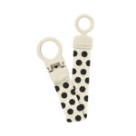 Bibsn Κλιπ Πιπιλες Loop – Polka Ivory & Black