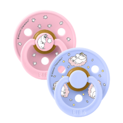 Bibs Πιπίλες Moomin 2Pack- Dreaming Baby Pink & Huse No2