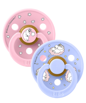 Bibs Πιπίλες Moomin 2Pack- Dreaming Baby Pink & Huse No2