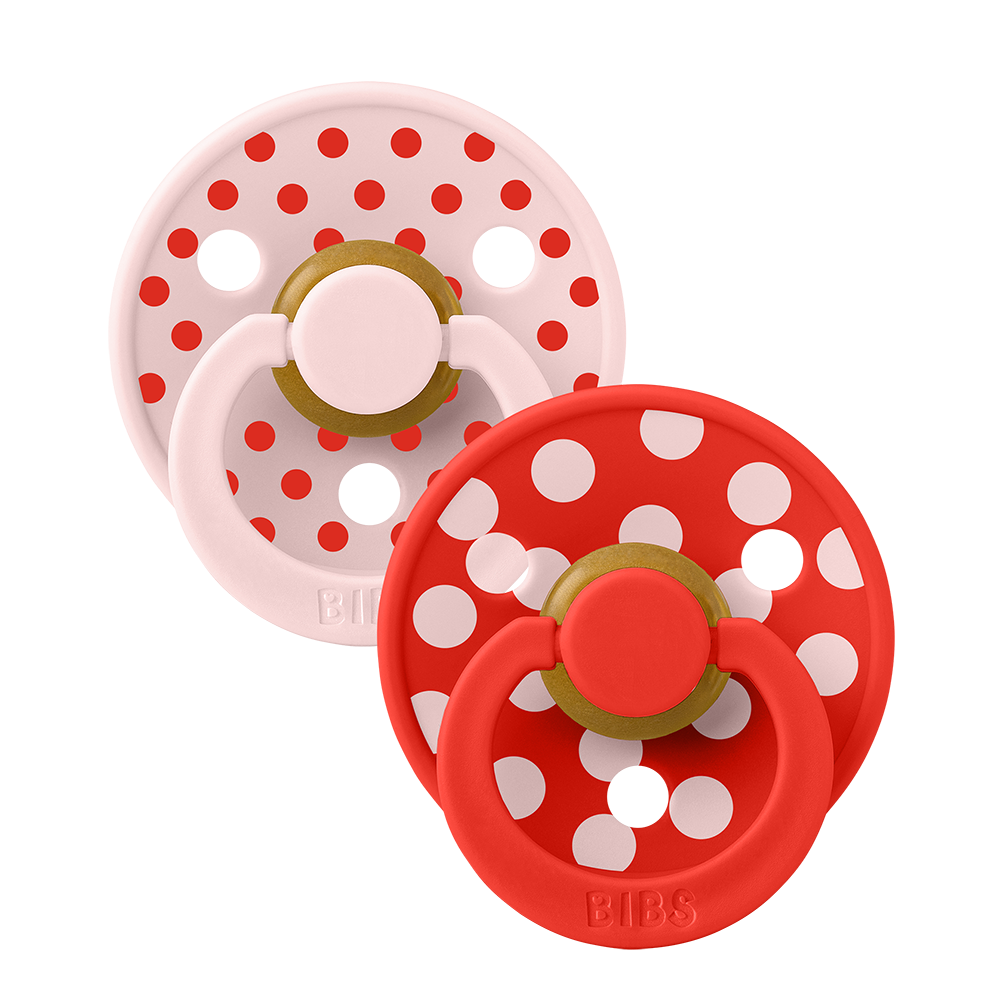 bibs moomin1 (5) Bibs Πιπίλες Studio 2Pack Polka - Blossom & Candy Apple No1 - Image 1