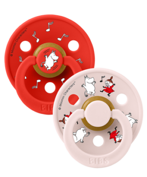 Bibs Πιπίλες Moomin 2Pack- Candy Apple & Petal No1