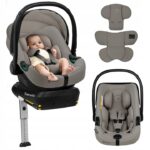 Lionelo Astrid Set Kάθισμα Aυτοκινήτου 40-87cm i-size & βάση isofix Beige Taupe