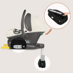Lionelo Astrid Set Kάθισμα Aυτοκινήτου 40-87cm i-size & βάση isofix Beige Cream - Image 10