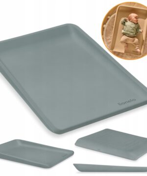 Lionelo Megs Αλλαξιέρα Mαλακή, Αδιάβροχη, αντιολισθητική 50x70cm Gray Dove