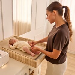 Lionelo Megs Αλλαξιέρα Mαλακή, Αδιάβροχη, αντιολισθητική 50x70cm Gray Dove - Image 2