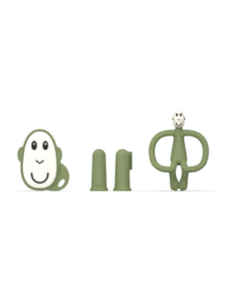 Matchstick Monkey Teething Starter Set Olive