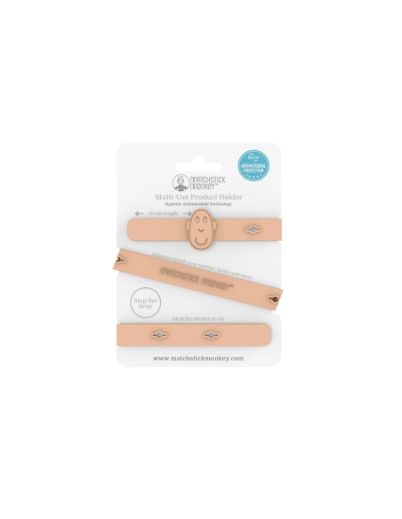 mamas and papas1 (2) Matchstick Monkey Κορδέλα Πιπίλας Dusty Pink - Image 1