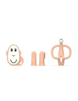Matchstick Monkey Teething Starter Set Peach