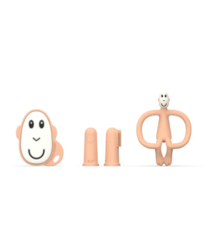Matchstick Monkey Teething Starter Set Peach