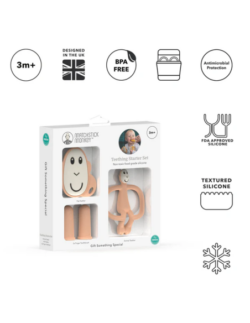 Matchstick Monkey Teething Starter Set Peach - Image 2