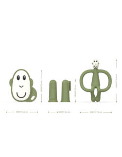 Matchstick Monkey Teething Starter Set Olive - Image 3