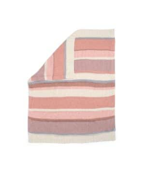 Mamas & Papas Βρεφική Πλεκτή Κουβέρτα 70x90 Pink Block