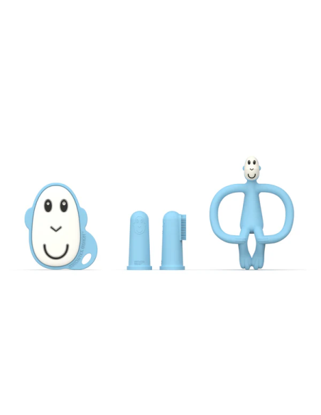 mamas and papas4 (3) Matchstick Monkey Teething Starter Light Blue - Image 1