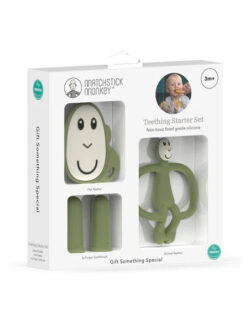Matchstick Monkey Teething Starter Set Olive - Image 2