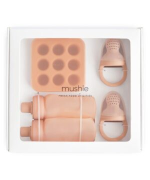 Σετ Δώρου 5 Ειδών Φαγητού Σιλικόνης Blush - Mushie