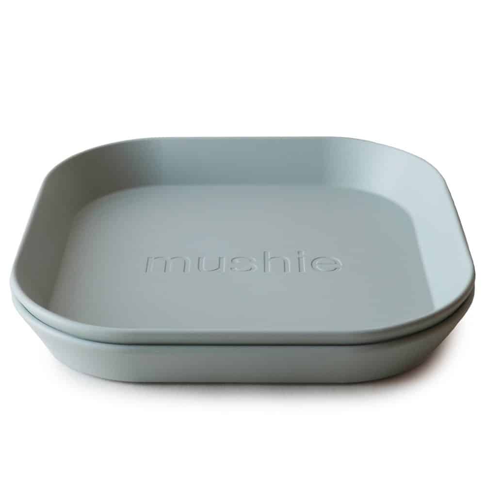 mushie1 (3) Σετ 2 Τετράγωνα Πιάτα PP Sage - Mushie - Image 1