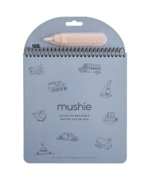 Mushie Επαναχρησιμοποιούμενο Μπλοκ Ζωγραφικής Vehicles