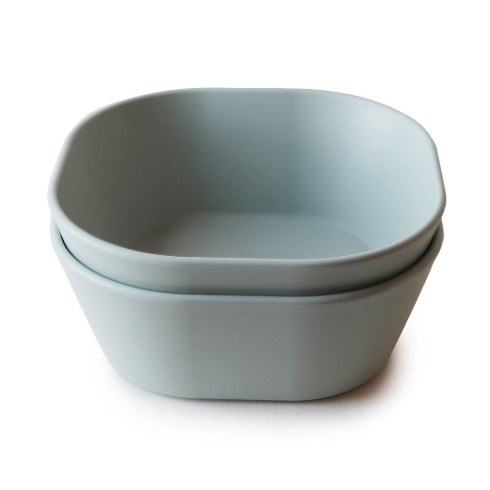 mushie1 (5) Σετ 2 Τετράγωνα Μπωλ PP Sage - Mushie - Image 1