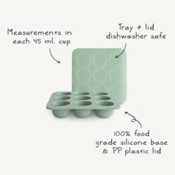 Mushie Παγοθήκη Φαγητού 9 Θέσεων 45ml Σιλικόνης Cambridge Blue - Image 2