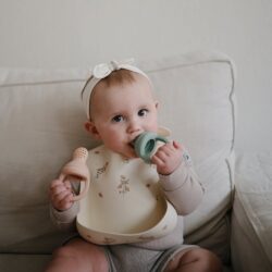 Mushie Σετ 2 Τροφοδότες Φαγητού Σιλικόνης Cambridge Blue - Image 2