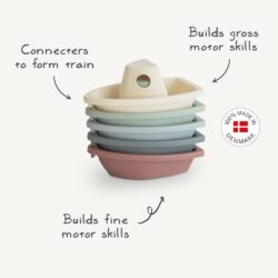 Mushie Παιχνίδια Μπάνιου Καραβάκια Petal - Image 2