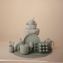 Mushie Παγοθήκη Φαγητού 9 Θέσεων 45ml Σιλικόνης Cambridge Blue - Image 5